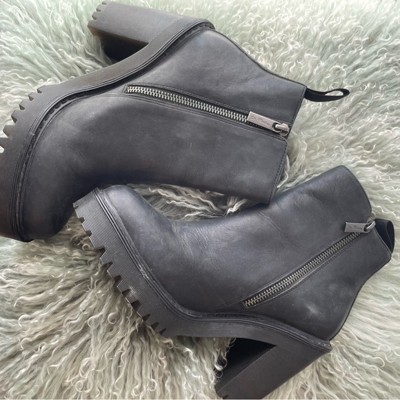 Dr. Martens Black Heeled Boots - Picture 2 of 11